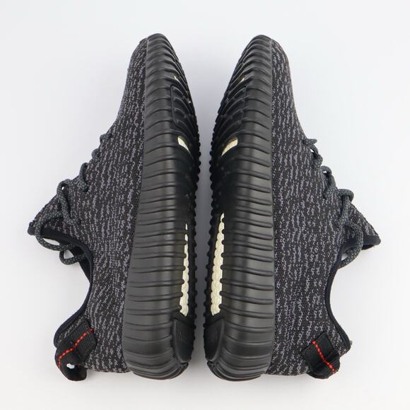 Adidas x Yeezy Boost 350 Pirate Size 8 Black Knit Fabric Low Top Sneakers